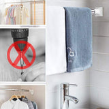 Rangement linge multi-fonctions (inox) مشد ملابس قابل للتمديد بدون ثقب